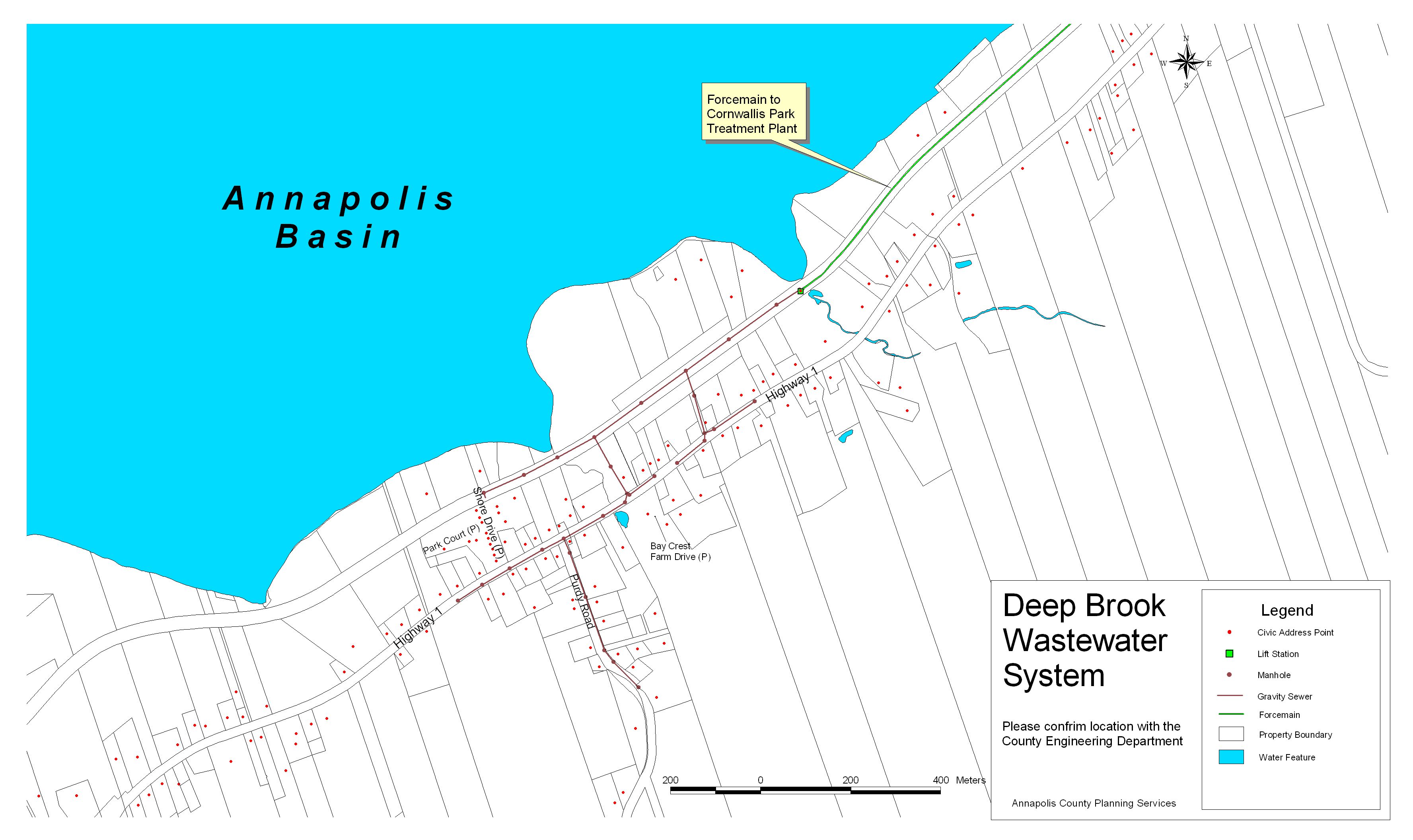 Municipality of the County of Annapolis Sewer System Maps